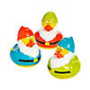 2 1/4" Gnome Assorted Bright Colors Vinyl Rubber Ducks - 12 Pc. Image 1