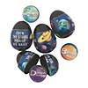 2 1/4" God&#8217;s Galaxy Bouncy Ball-Filled Plastic Easter Eggs - 12 Pc. Image 1