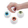 2 1/4" Human Eyeball White Foam Stress Balls - 12 Pc. Image 1