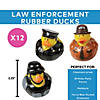 2 1/4" Law Enforcement Police, S.W.A.T. & State Trooper Rubber Ducks - 12 Pc. Image 1