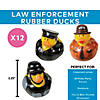 2 1/4" Law Enforcement Police, S.W.A.T. & State Trooper Rubber Ducks - 12 Pc. Image 2