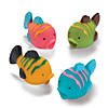 2 1/4" Mini Red, Green, Yellow & Blue Big Mouth Fish Squirt Toys - 12 Pc. Image 1