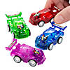 2 1/4" Mini Translucent Pull-Back Plastic Race Cars - 12 Pc. Image 1