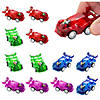 2 1/4" Mini Translucent Pull-Back Plastic Race Cars - 12 Pc. Image 1