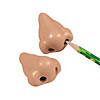 2 1/4" Nose -Shaped Novelty Plastic Pencil Sharpeners - 12 Pc. Image 1