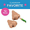 2 1/4" Nose -Shaped Novelty Plastic Pencil Sharpeners - 12 Pc. Image 2