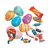 2 1/4" Pastel Printed Candy-Filled Plastic Easter Eggs - 24 Pc. Image 1