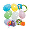 2 1/4" Pastel Toy-Filled Plastic Easter Eggs - 24 Pc. Image 1