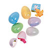 2 1/4" Pastel Toy-Filled Plastic Easter Eggs - 24 Pc. Image 1