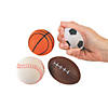 2 1/4" Realistic Sport Soccer, Baseball, Football & Basketball Foam Stress Balls - 12 Pc. Image 2