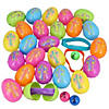 2 1/4" Religious Bright Toy-Filled Plastic Easter Eggs - 24 Pc. Image 1