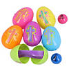 2 1/4" Religious Bright Toy-Filled Plastic Easter Eggs - 24 Pc. Image 1