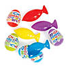 2 1/4" Religious Fish Flinger-Filled Plastic Easter Eggs - 24 Pc. Image 1