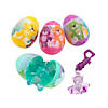 2 1/4" Teddy Bear Backpack Clip Keychain-Filled Plastic Easter Eggs &#8211; 12 Pc. Image 1