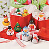 2 1/4&quot; Wrapped in Christmas Lights Multicolor Rubber Ducks - 12 Pc. Image 1