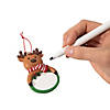 2 1/4" x 3 1/2" Write-A-Name Reindeer Christmas Ornaments - 12 Pc. Image 1