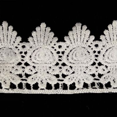 2 1/4"x30 Yards White Venice Lace Trim Image 1