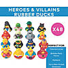 2" - 2 1/2" Bulk 48 Pc. Heroes & Villains Rubber Ducks Assortment Image 1