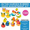 2" - 2 1/2" Bulk 48 Pc. In the Garden Rubber Duck Assortment Kit Image 1