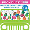 2" - 2 1/2" Bulk 48 Pc. Magical Characters Rubber Ducks Assortment Image 2