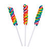 2" - 2 1/2" Mini Rainbow Twisty Cherry Lollipops - 24 Pc. Image 1