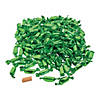 2" 2 lbs. Green Foil-Wrapped Caramel Chewy Candies - 100 Pc. Image 1