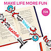 2 3/4" &#8211; 3 1/4" x 12" Dr. Seuss&#8482; The Cat In The Hat&#8482; & Things Plastic Bookmarks - 24 Pc. Image 2