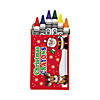 2 3/4" 6-Color Christmas Classic Pointed Crayons - 24 Boxes Image 1