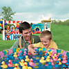2 3/4" Bright Pink, Blue & Yellow Weighted Floating Plastic Ducks - 12 Pc. Image 1