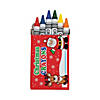 2 3/4" Bulk 48 Boxes Christmas Classic Pointed Crayons - 6 Colors Per Box Image 1