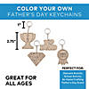 2 3/4" Color Your Own Father&#8217;s Day Message Wood Keychains - 12 Pc. Image 2