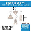 2 3/4" Color Your Own Wooden Mother&#8217;s Day Keychains - 12 Pc. Image 2