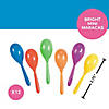 2 3/4" Mini Bright Color Plastic Maracas - 12 Pc. Image 2