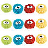 2 3/4&quot; Mini Plush Googly Eye Primary Color Dry Erase Board Erasers - 12 Pc. Image 1