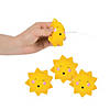 2 3/4" Mini You Are My Sunshine Yellow Vinyl Squirt Toys - 12 Pc. Image 1