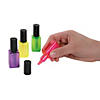 2 3/4" Nail Polish-Shaped Bright Plastic Highlighters - 12 Pc. Image 1