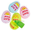2 3/4" Religious Bubble Bottle-Filled Plastic Easter Eggs - 24 Pc. Image 1