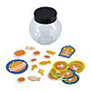 2 3/4" x 2 3/4" Fall Blessings Plastic Jar Craft Kit &amp;#8211; Makes 12 Image 1