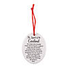 2 3/4" x 3 1/2" Legend of the Cardinal Ceramic Christmas Ornaments - 12 Pc. Image 1