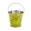 2 3/4" x 3 1/4" Mini Dr. Seuss&#8482; The Grinch Metal Favor Pails - 12 Pc. Image 1