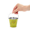 2 3/4" x 3 1/4" Mini Dr. Seuss&#8482; The Grinch Metal Favor Pails - 12 Pc. Image 1