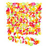 2 3/4" x 36" Bright Neon Color Flowers Plastic Leis - 36 Pc. Image 1