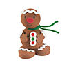 2 3/4" x 4" 3D Gingerbread Man Brown Foam Craft Kit - Makes 12 Image 1