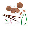 2 3/4" x 4" 3D Gingerbread Man Brown Foam Craft Kit - Makes 12 Image 1