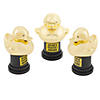 2 3/4" x 4" Black & Gold Plastic Quacktastic Award Trophies - 12 Pc. Image 1