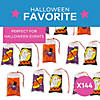 2 3/4" x 4" Bulk 144 Pc. Mini Halloween Icon Plastic Drawstring Treat Bags Image 2