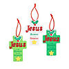 2 3/4" x 4" Jesus Is the Reason Christmas Ornament Craft Kit - Makes 12 Image 1