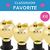 2 3/4" x 5" Goldtone Apple Plastic Award Trophies - 12 Pc. Image 2