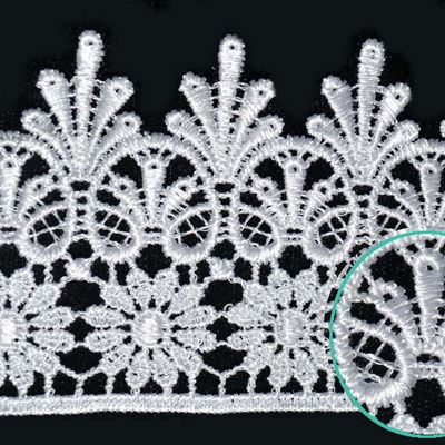 2 3/4"x 15 Yards White  Venise Lace Trims Image 1