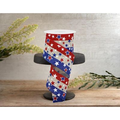2.5" Multi Stars On Stripes: Natural (10 Yards) Image 1